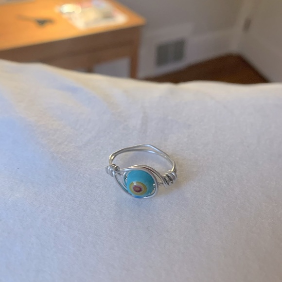 Adjustable bead wire-wrapped ring - Picture 3 of 4